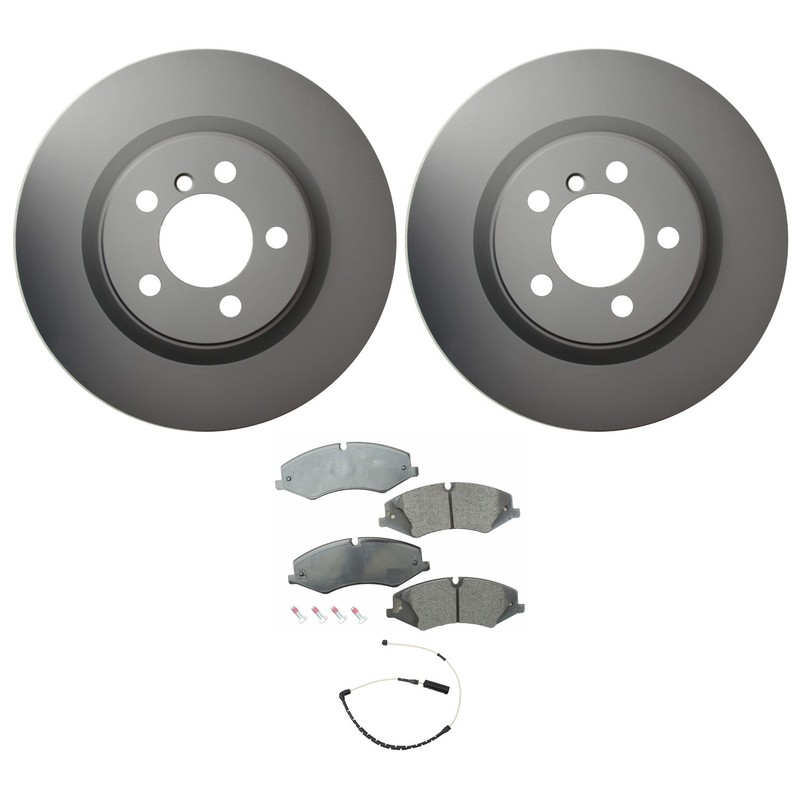 Hella Front Rotors Low-Met Disc Brake Pad Kit For Range Rover HSE Lux 2010-2012