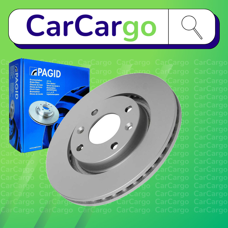 Pagid Vented Front Brake Discs Pair C3 Picasso 1.4 VTi 95 LPG 2012-2024 266 mm