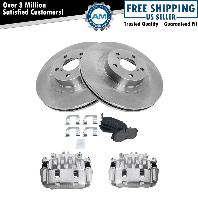 Front Brake Calipers Pads & Rotors Fits 2007 Subaru Outback