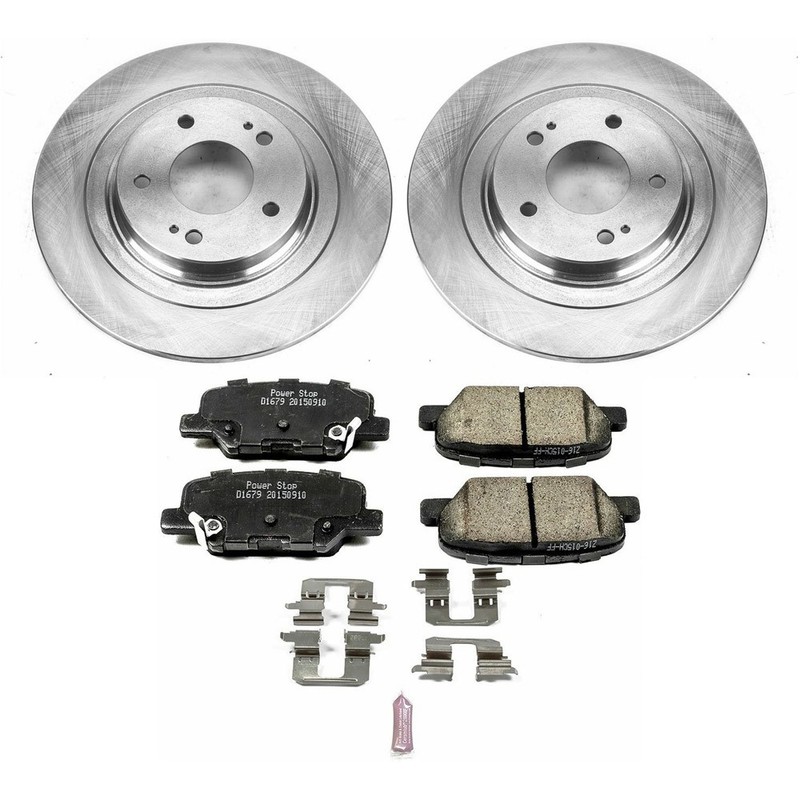 Power Stop Performance Disc Brake Pad and Rotor Kit KOE6976 BPF