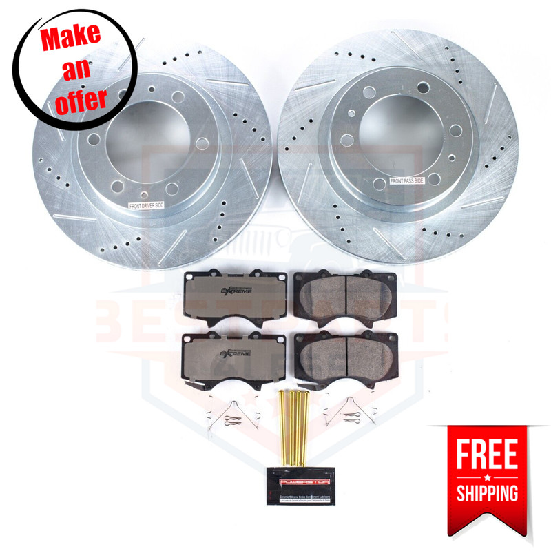Powerstop K137-36 Brake Disc and Pad Kit front for 2016-2021 Toyota Tacoma