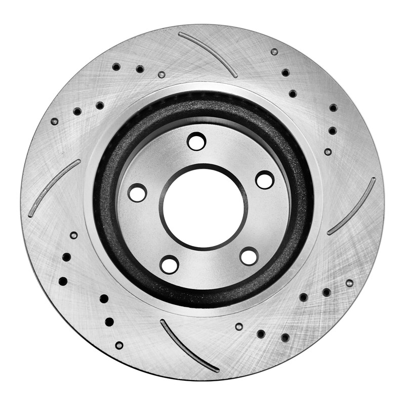 Front Drilled Rotors Brake Pads Kit for 1999 2000 2001 2002-06 Jeep TJ Wrangler~ gallery