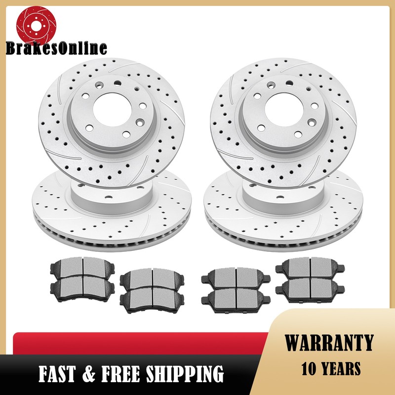 Front Rear Brake Rotors Pads Kit fit for Mazda 6 06-2007 Excluding Mazdaspeed