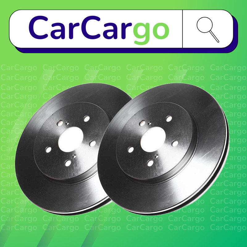 Premium Vented Front Brake Discs Pair Toyota Harrier 3.0 2003-2006 319 mm