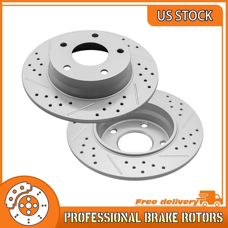 10.24″Rear Drilled Brake Rotors For 2020 2021 2022 2023 2024-2025 Nissan Sentra