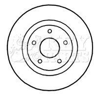 2x Brake Discs Pair Vented fits NISSAN QASHQAI J10 2.0 Front 07 to 13 MR20DE Set gallery