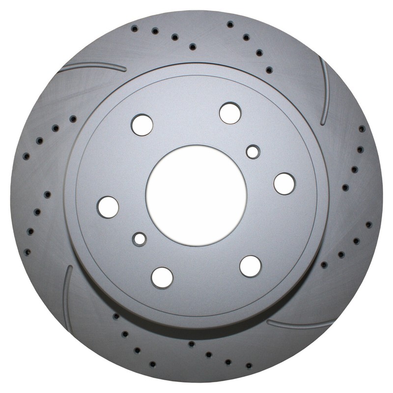 Bison Performance Rear Drilled Slotted Coat 345mm Brake Disc for Caddy Chevy GMC