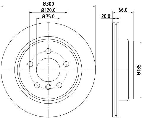 2X Mintex MDC2356 Rear Brake Discs 300mm Vented Fits Bmw 3 4 Series