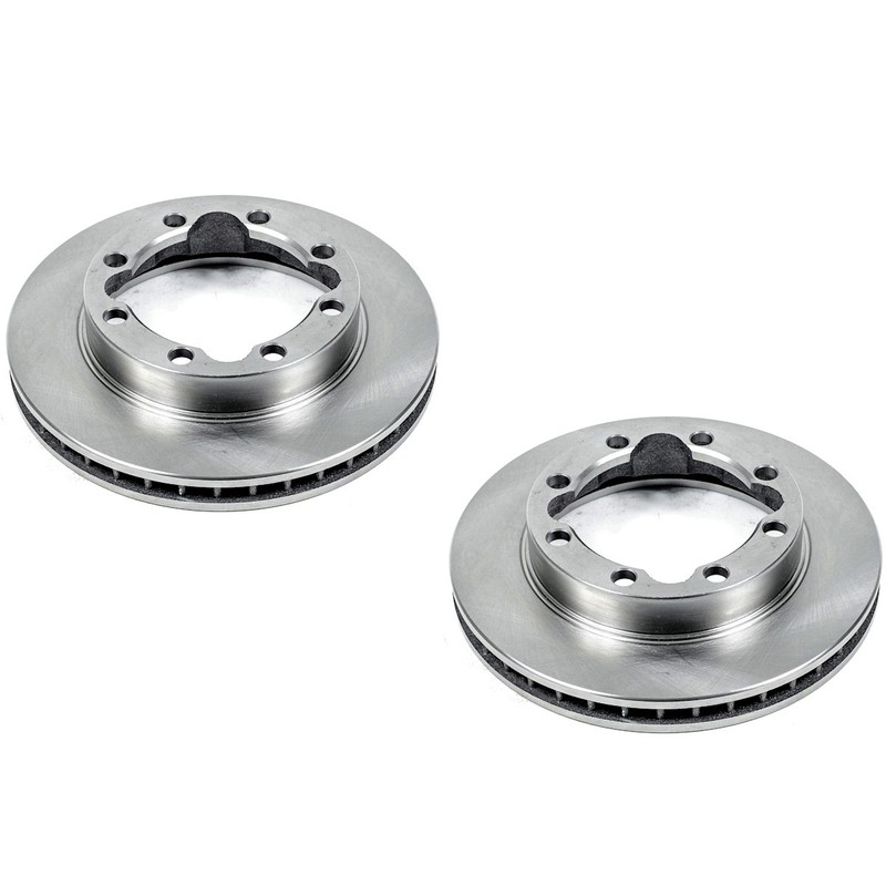 SET-P15AR8242-2 Powerstop 2-Wheel Set Brake Discs Front 4WD Standard Cab Pickup