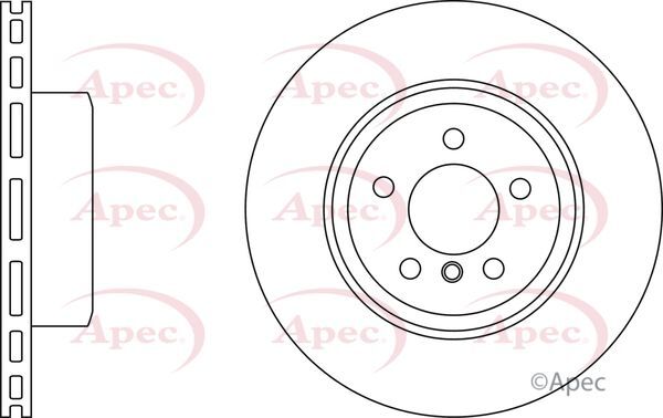 Brake Discs and Pads Set Front FOR BMW E60 4.0 540i 07->09 Petrol Apec gallery