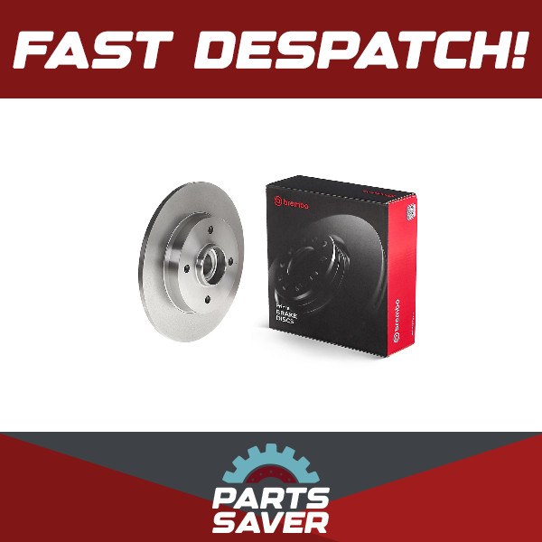 2x Brake Discs Pair Solid fits CITROEN C3 AIRCROSS Mk2 Rear 1.2 1.6D 2017 249mm