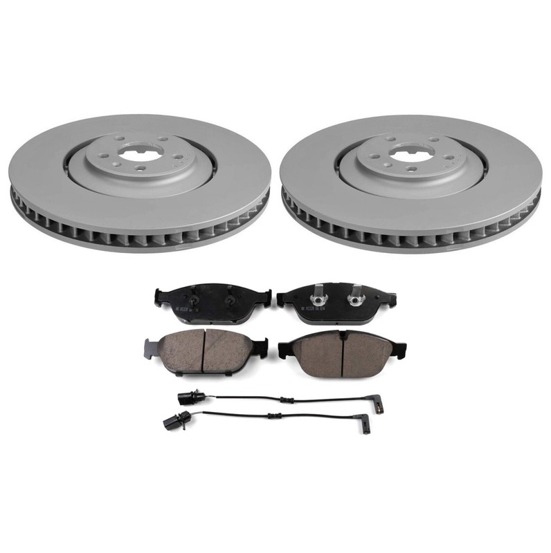 SHW Performance Front Disc Rotors & Akebono Ceramic Pads For Audi A8 Quattro GAS