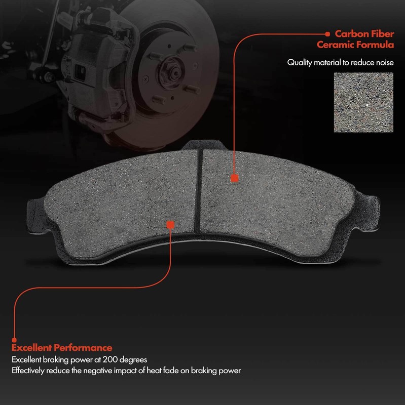 Drilled Brake Rotor & Ceramic Brake Pads for Chevrolet Trailblazer Buick Front gallery