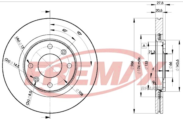 Remax BD-4697 Brake Disc for Citroen, Peugeot gallery
