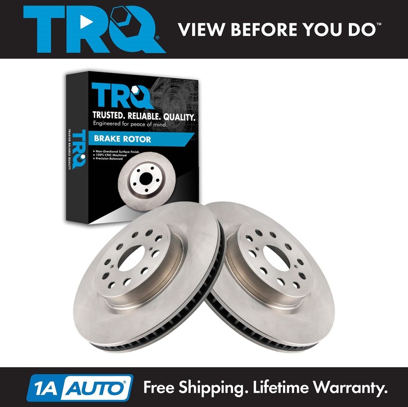 TRQ Front Brake Rotors Set For 2007-2017 Lexus LS460