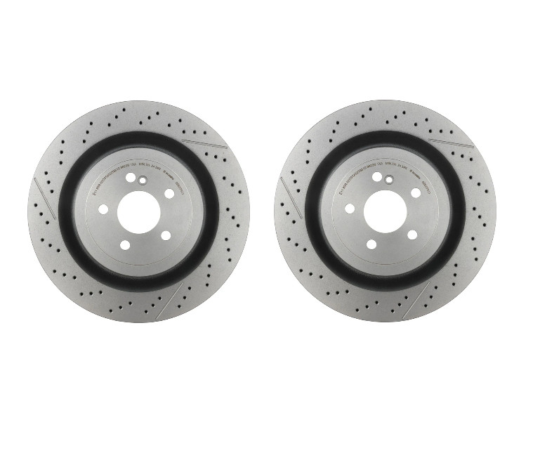 Front & Rear Discs w/Brake Pads & Sensors For 14-21 Maybach S650 S63 AMG S65 AMG gallery
