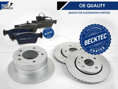 BBD5031 PREMIUM REAR 269mm SOLID BORG BECK COATED BRAKE DISCS PADS SET