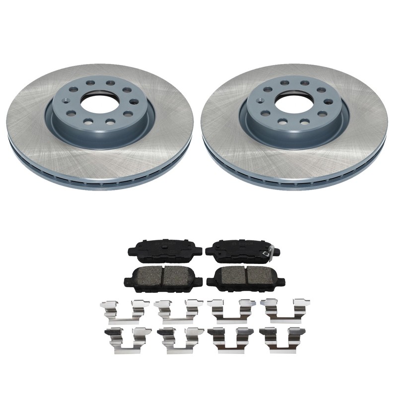 DuraGo Front Rotor Hella Low-Met Disc Brake Pad Kit For Volkswagen Passat Tiguan