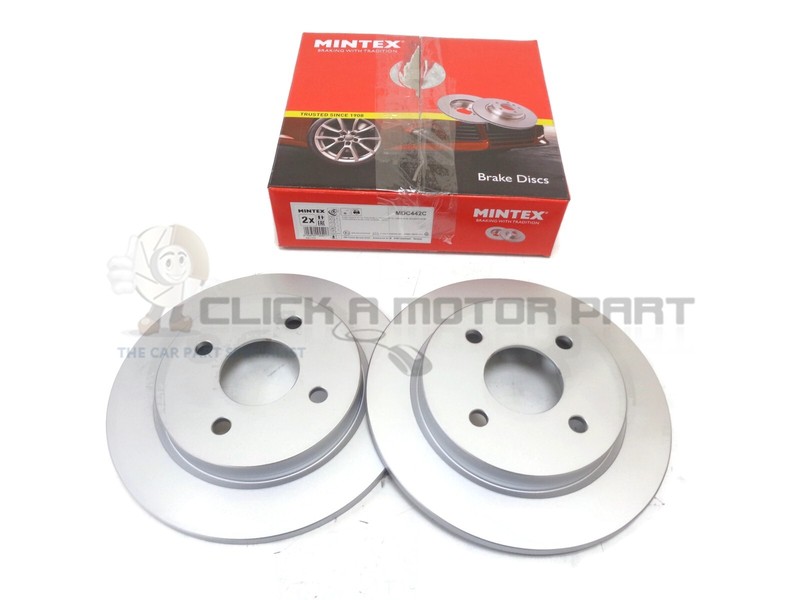 Mintex Rear 2 Brake Discs Set New For Ford Fiesta Mk6 2.0 ST150 2005-2009
