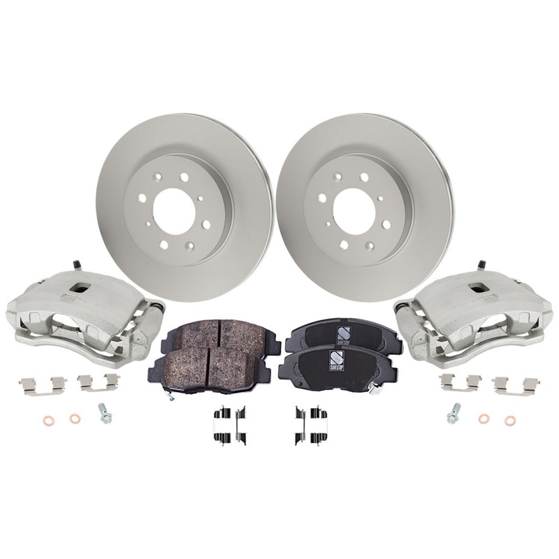 2-Wheel Set Brake Kit With Calipers Front for Honda Civic 2001-2002