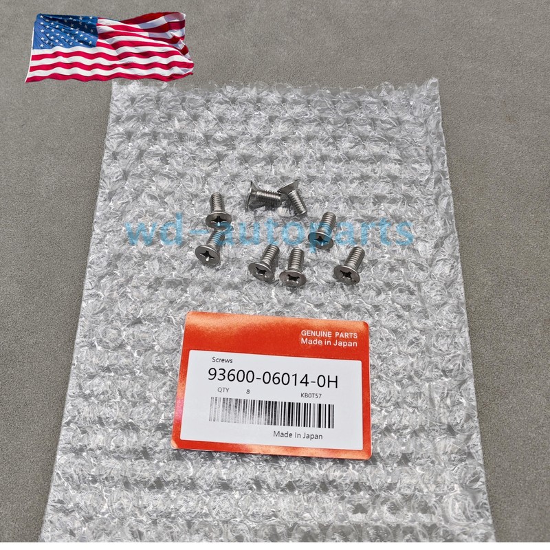 OEM 8× Screws Rotor Brake Disc Retaining 93600-06014-0H For Honda Accord US
