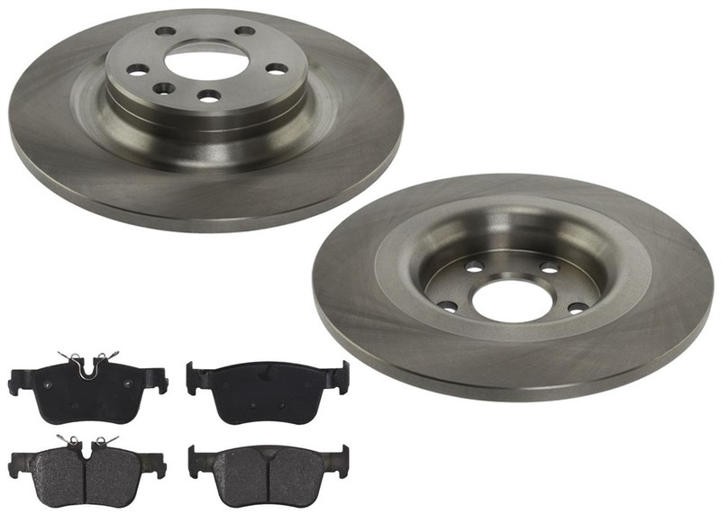 Rear Disc Brake Rotors & Ceramic Pads fits Volvo S60 Hybrid 2021 2022 2024 2.0L