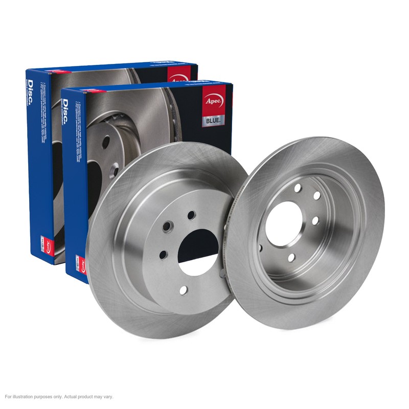2x APEC Rear Brake Discs Fits NISSAN QASHQAI I 1.6 dCi All 96kW/130HP/1598cc