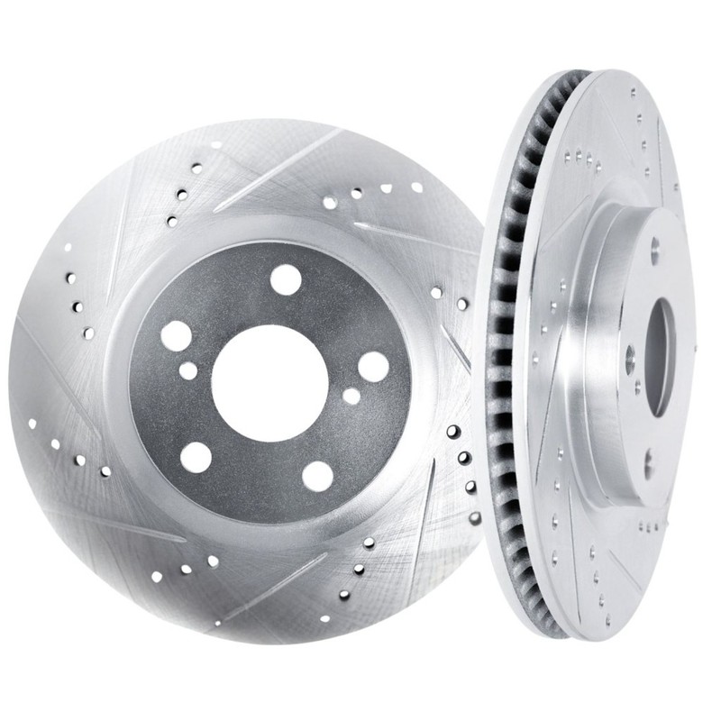 For Buick Roadmaster 1991 1992 Rotor Set Front | Cast Iron | Drilled and Slotted gallery