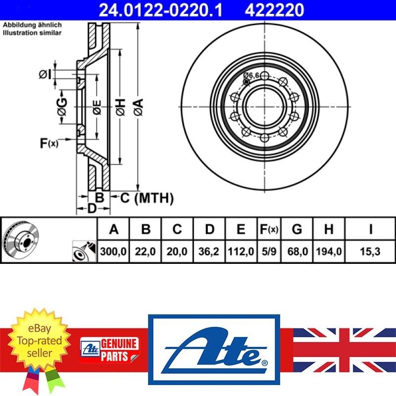 Brand New Brake Disc For Audi A4 03-04 8E0615601K