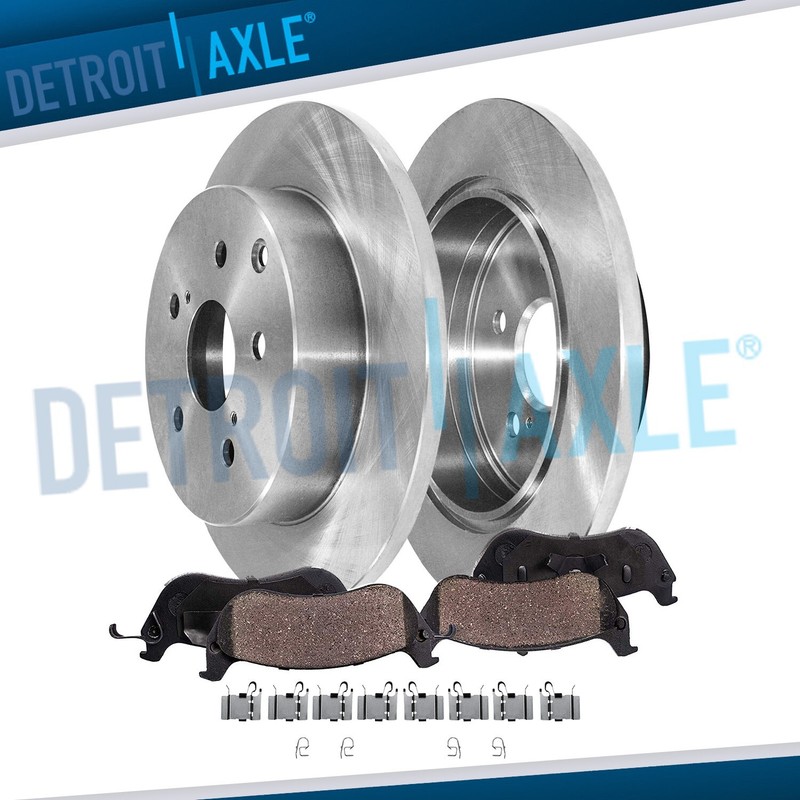 290mm Rear Disc Brake Rotors and Ceramic Brake Pads Kit for Toyota Mirai Prius V