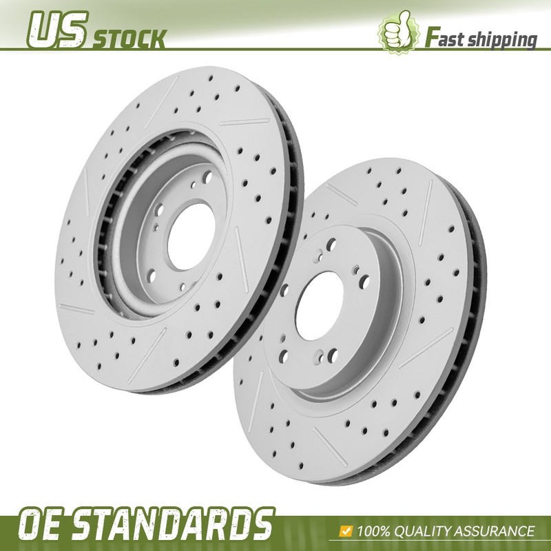 300mm Front Drilled Disc Brake Rotors Set for 2006 – 2015 Honda Civic
