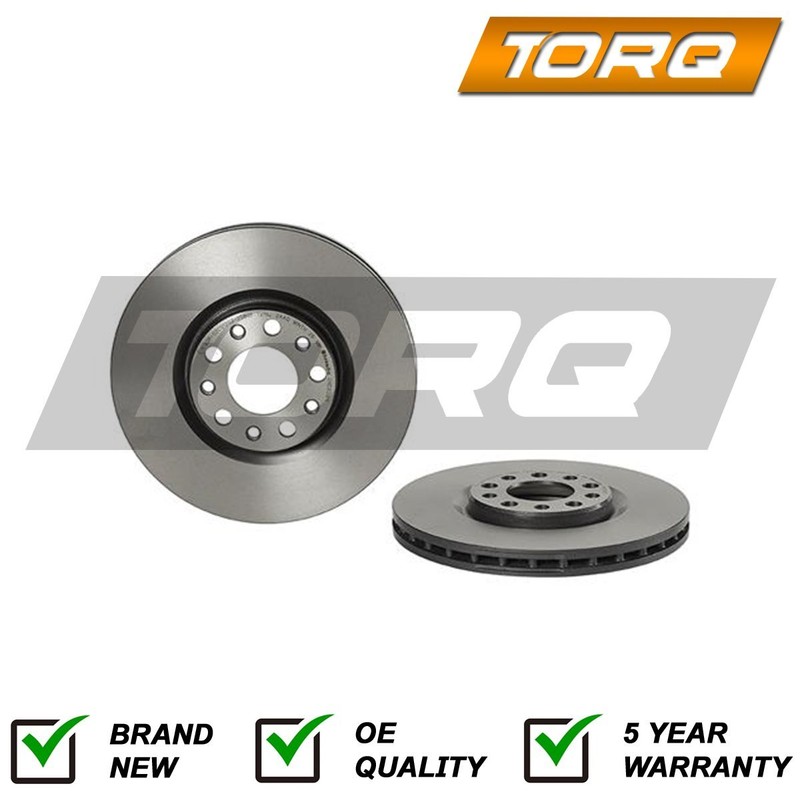 Brake Disc Front Torq Fits Fiat 500 2014- Jeep Renegade 2014- Compass 2016-