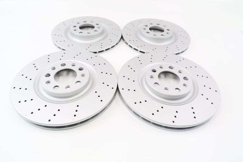 Alfa Romeo Stelvio front & rear brake rotors drilled upgrade gallery