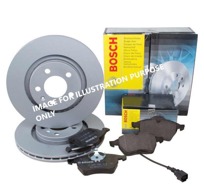 BOSCH Front Brake Discs And Brake Pads Set 241 mm Internally Vented