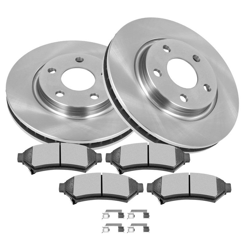 Front Brake Ceramic Pads Solid Rotors For Pontiac Montana 2005 Sv6 2Wd / Sv6 Awd gallery