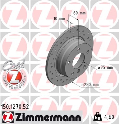 Zimmermann 150.1270.52 Brake Disc for BMW gallery