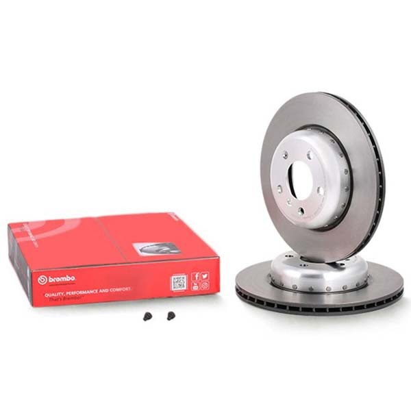 Genuine Brembo Front Axle Brake Disc Set for BMW 5 Saloon F10 Touring 09.C410.13