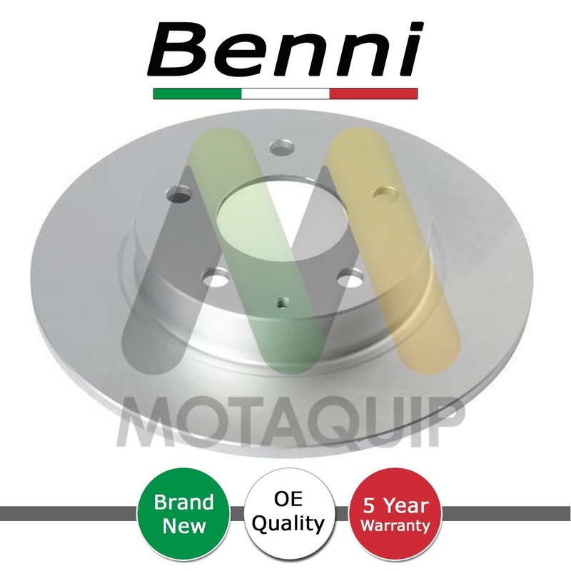 1x Brake Disc Rear Benni Fits Mazda 3 2013- CX-3 2018- CX-30 2019-