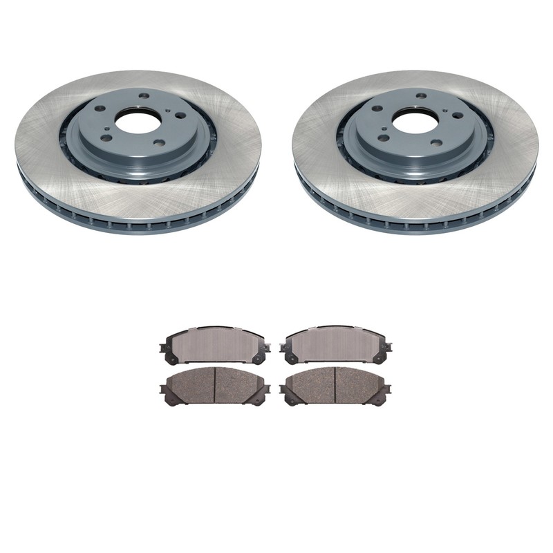 DuraGo Front Rotors Advics Ceramic Disc Brake Pads Kit For Highlander Sienna