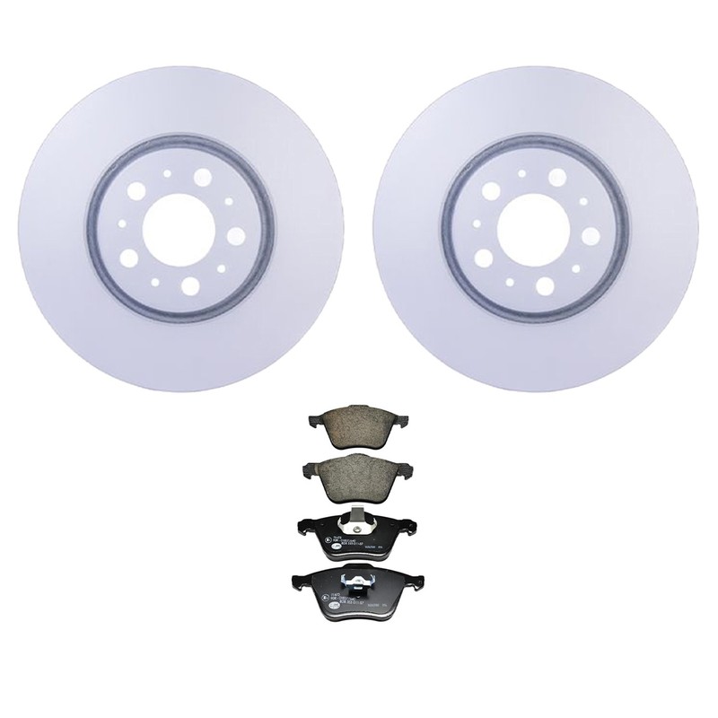 Hella Pagid Front 316mm Rotors Low-Met Disc Brake Pad Kit For Volvo XC90 03-14