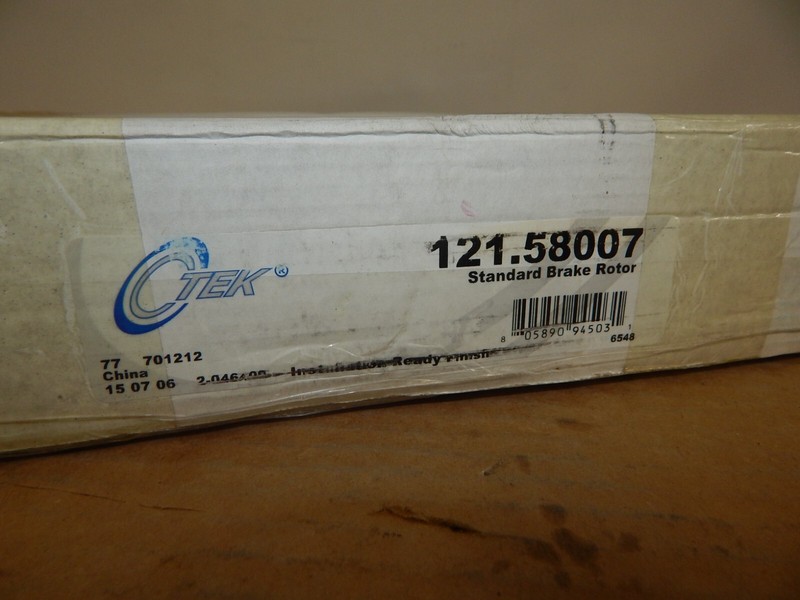 New Ctek 121.58007 Standard Disc Brake Rotor Rear fits Jeep Dodge gallery