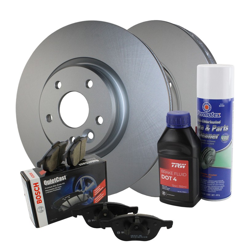Front Brake Kit 320mm Disc Rotors Bosch Ceramic Pads For Ford Escape Lincoln MKC