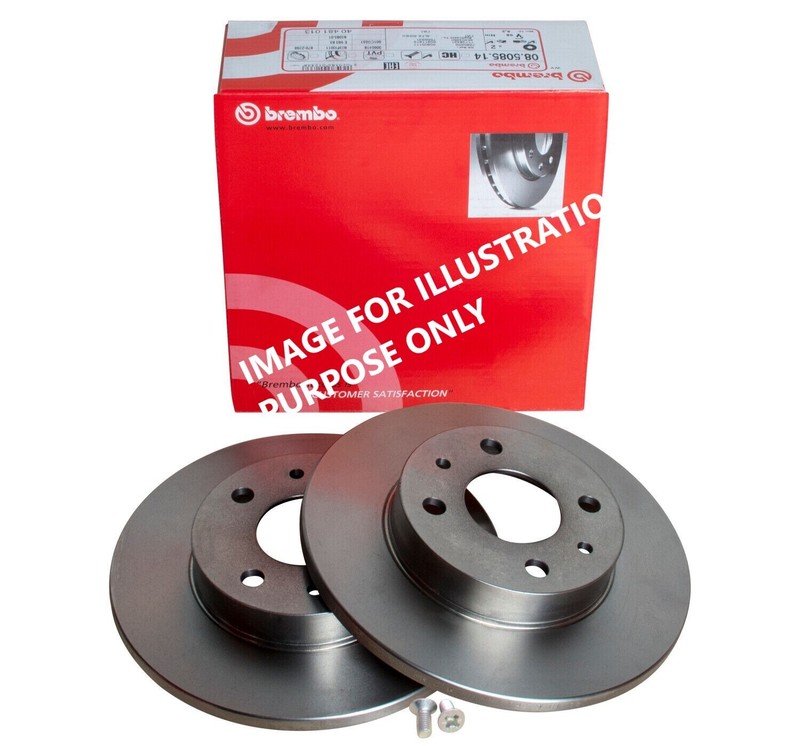 BREMBO FRONT Brake Discs 257 mm Solid REAR 264 mm Solid