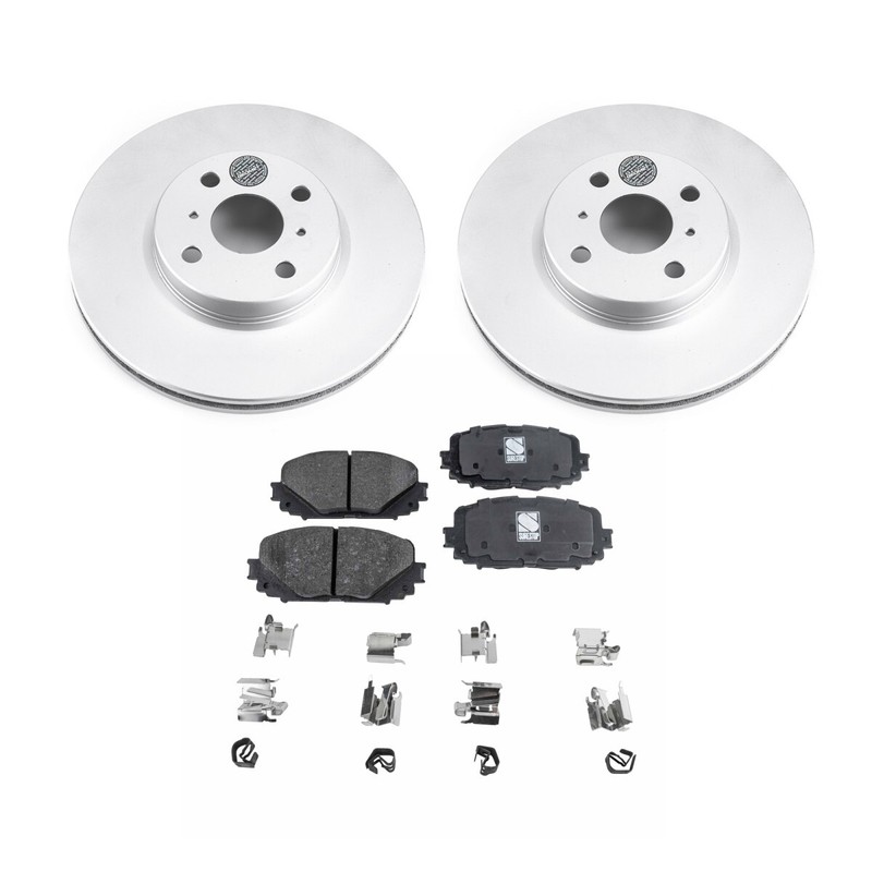 KIT-092121-150 Sure Stop Brake Disc and Pad Kits 2-Wheel Set Front for Yaris