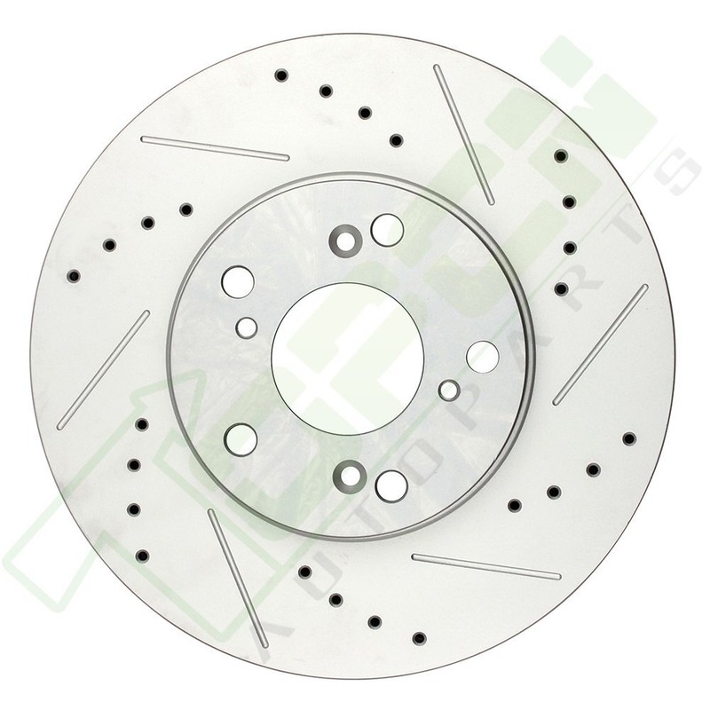 Front Brake Rotors Ceramic Pad For 2003-07 Honda Accord 13-15 Civic Drill & slot gallery