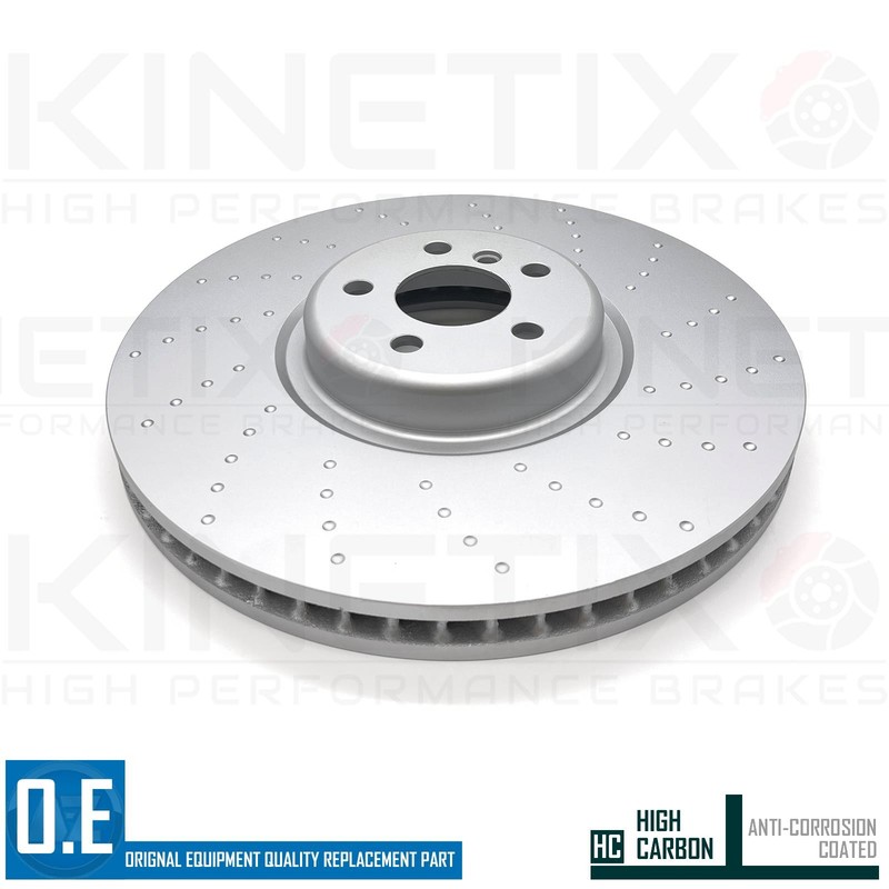 FOR BMW X5 X6 G05 G06 30d M SPORT DIMPLED FRONT BRAKE DISCS PAIR 395mm X 36mm gallery