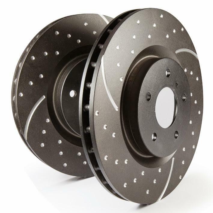 EBC Brakes GD7345 GD sport rotors, wide slots for cooling to reduce temps preven gallery
