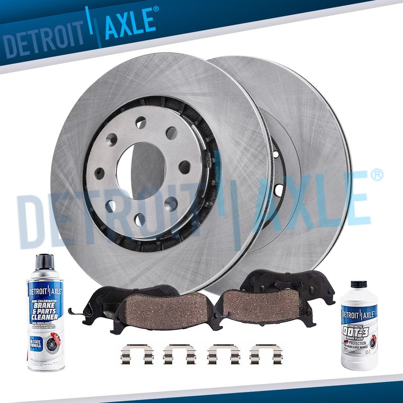 Front Brake Rotors + Ceramic Brake Pads for Chevrolet Spark EV Aveo Aveo5 Optra