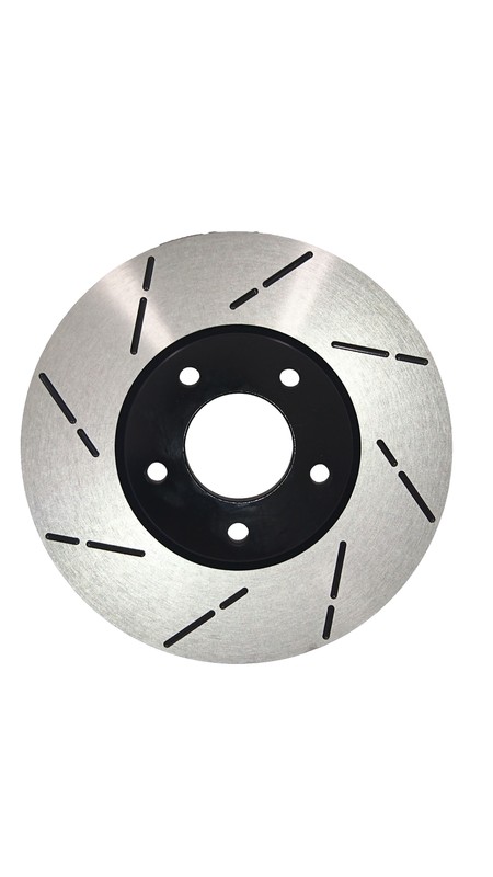 [Front E-Coat Slott Brake Rotors Ceramic Pads] Fit 12-14 Chrysler 200 340mm