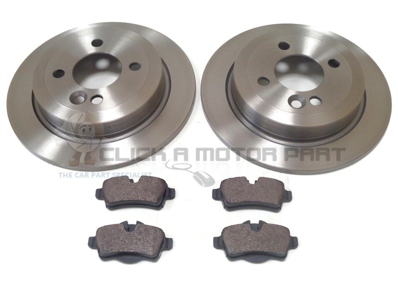 MINI R59 ROADSTER COOPER , COOPER S SD REAR 2 BRAKE DISCS & PADS SET NEW